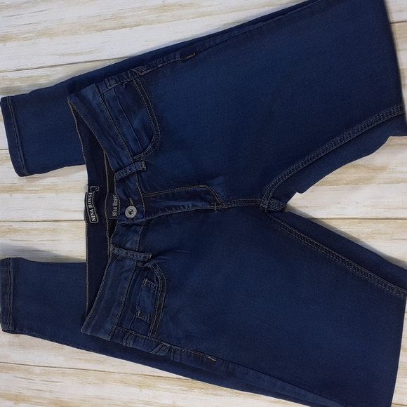 Nina Rossi Jeans Skinny Stretch Blue Jeans Size 5 - Picture 3 of 16